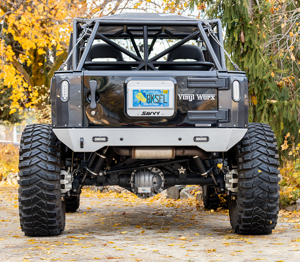 JEEP JK/JKU SAVVY KRAWLER LITE ALUMINUM HIGH CLEARANCE REAR BUMPER