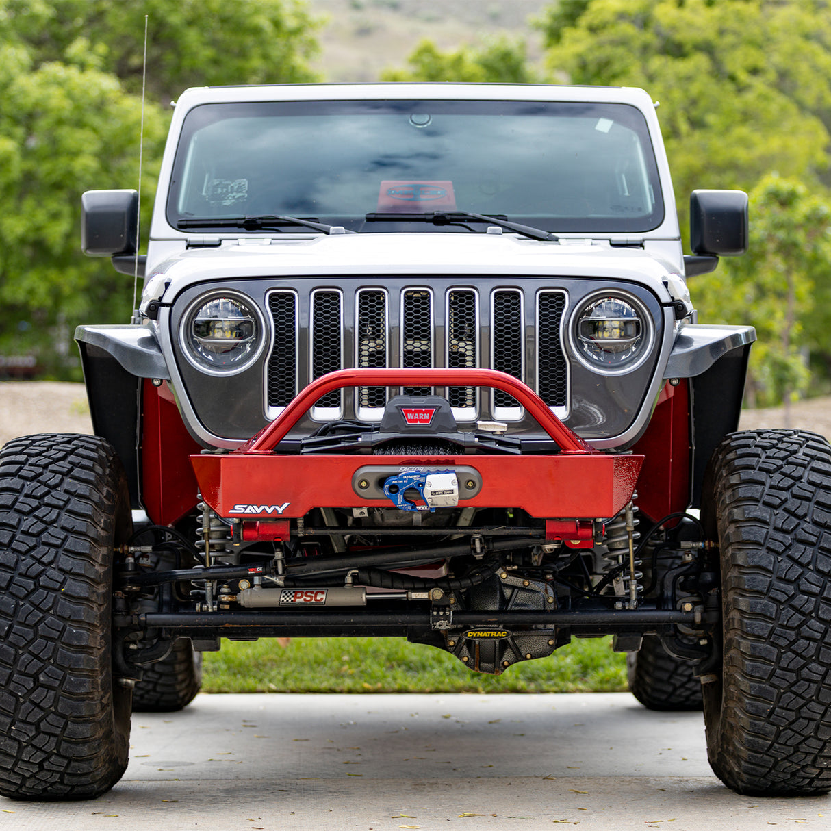 JEEP JL/JLU/JT SAVVY KRAWLER LITE ALUMINUM FRONT BUMPER WITH HOOP
