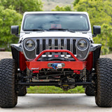 JEEP JL/JLU/JT SAVVY KRAWLER LITE ALUMINUM FRONT BUMPER WITH HOOP
