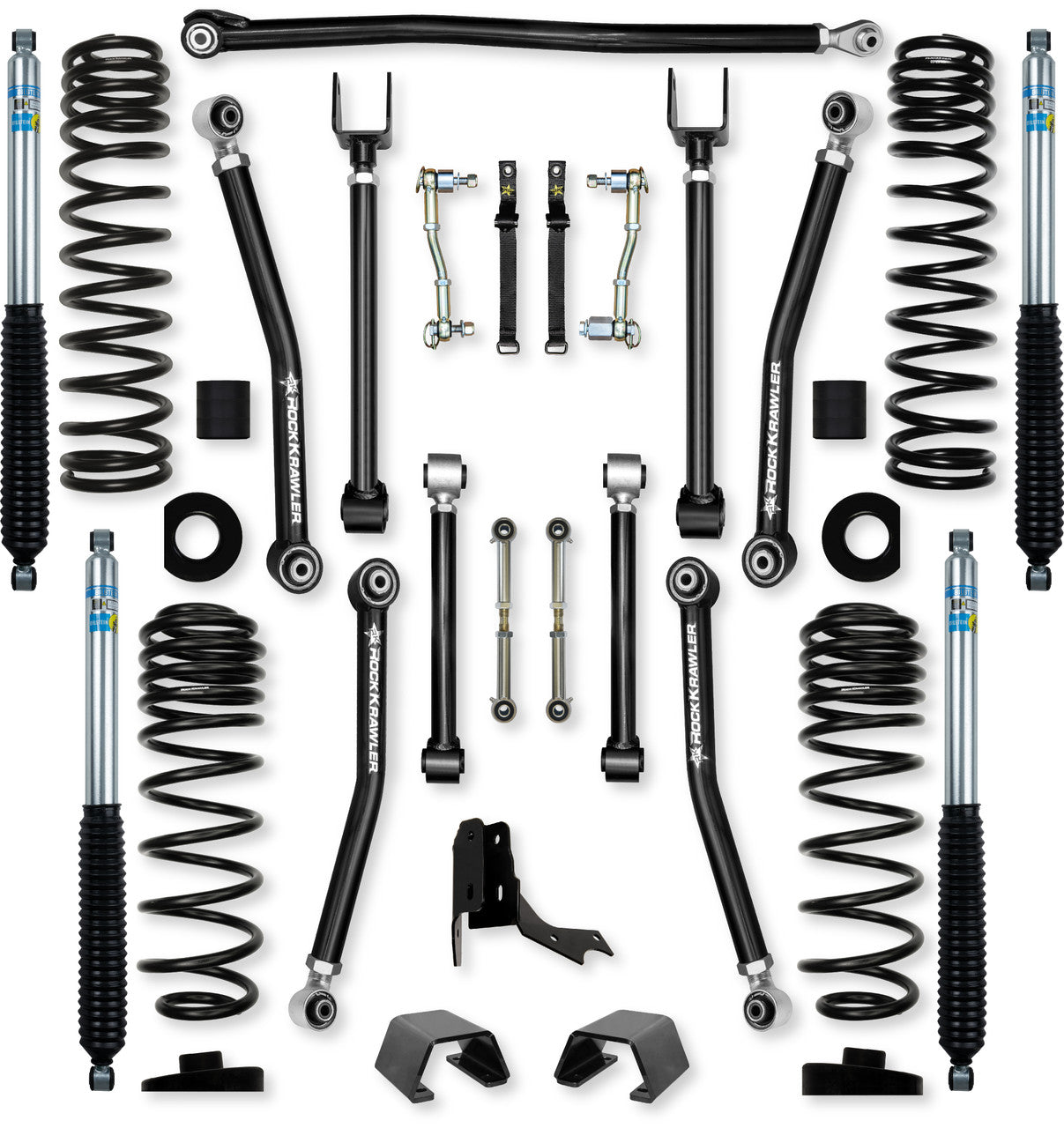 Rock Krawler 3.0" Adventure - X Mid-Arm Suspension System for Jeep Gladiator JT (Gas Models)