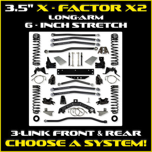JK 3.5" Long Arm Systems
