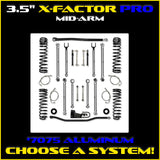 JKU 3.5" X-Factor PRO Mid-arm System