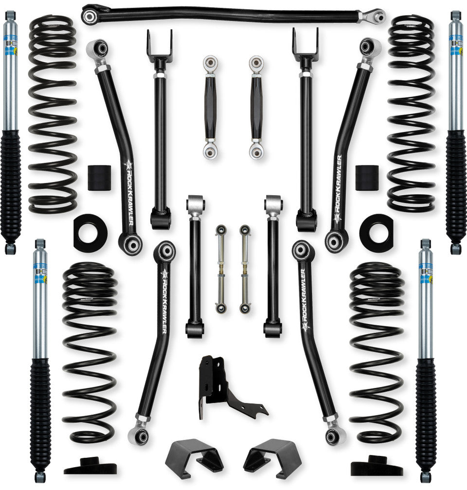 Rock Krawler 3.0" Adventure - X "No-Limits" Mid-Arm Suspension System for Jeep Gladiator JT (Gas Models)