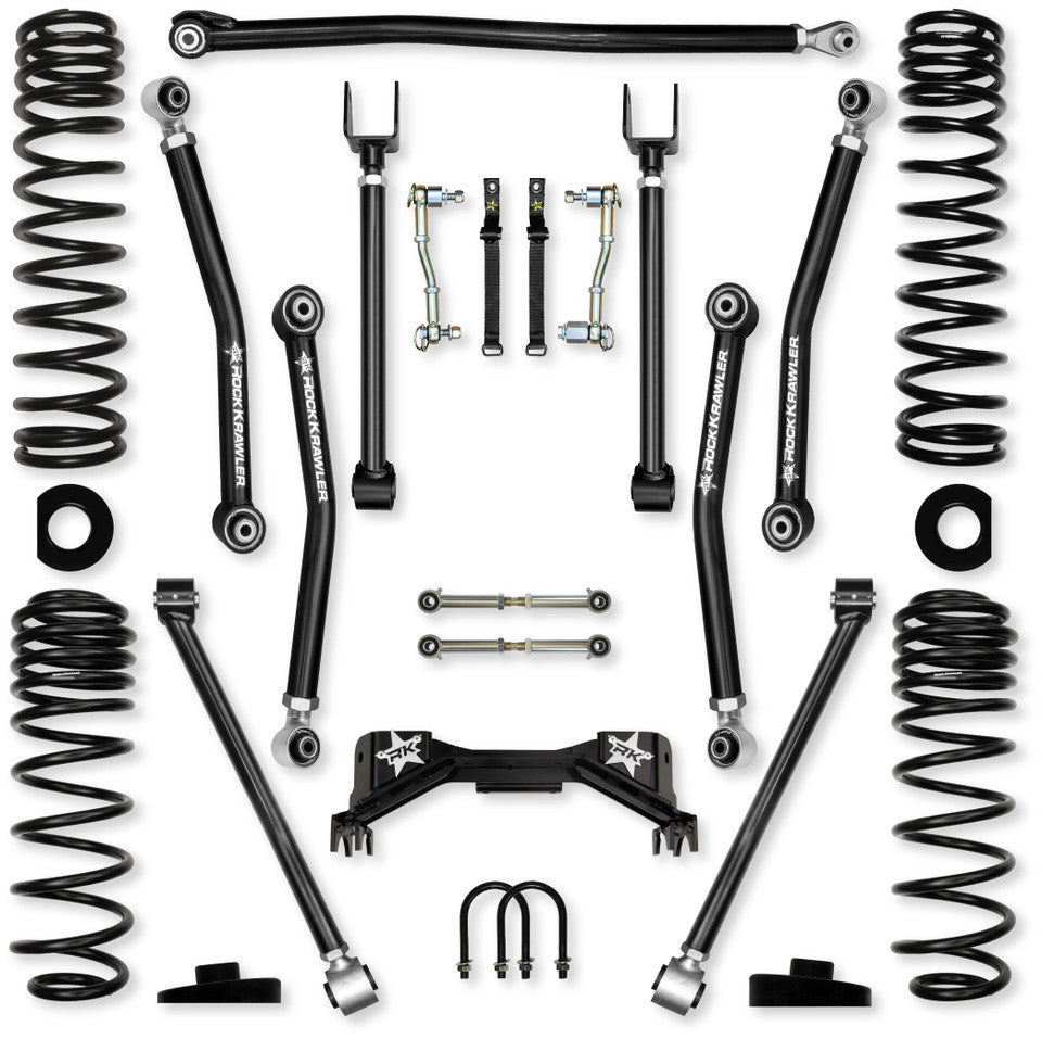 Rock Krawler 3.0" Adventure - X PRO Mid-Arm Suspension System for Jeep Gladiator JT (Gas Models)
