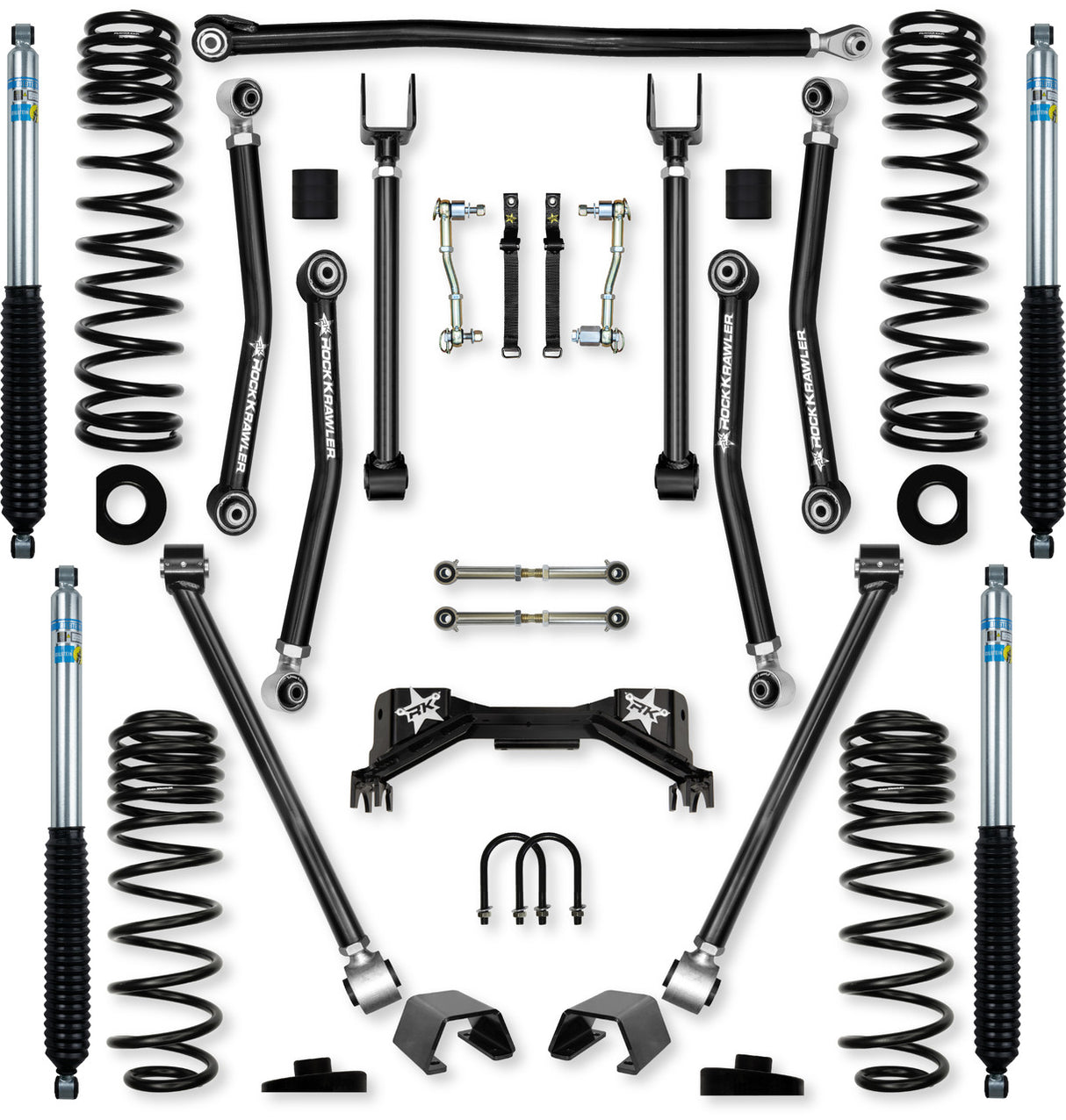 Rock Krawler 3.0" Adventure - X PRO Mid-Arm Suspension System for Jeep Gladiator JT (Gas Models)