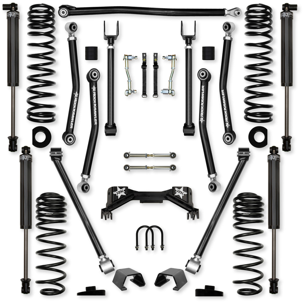 Rock Krawler 3.0" Adventure - X PRO Mid-Arm Suspension System for Jeep Gladiator JT (Gas Models)
