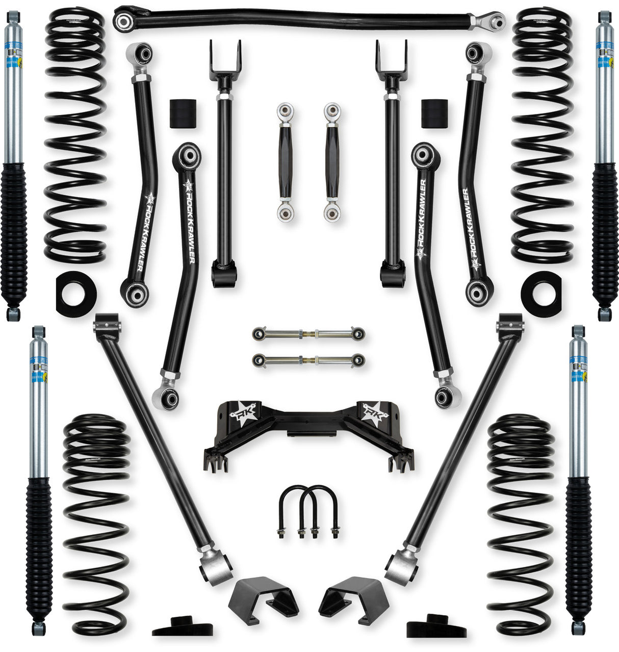 Rock Krawler 3.0" Adventure - X PRO "No-Limits" Mid-Arm Suspension System for Jeep Gladiator JT (Gas Models)