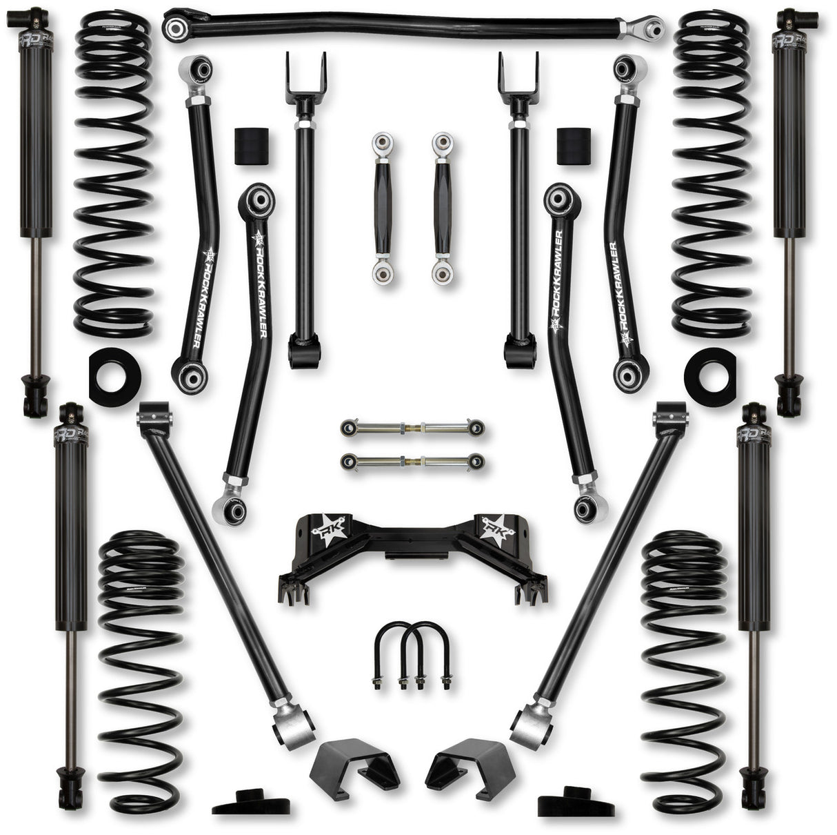 Rock Krawler 3.0" Adventure - X PRO "No-Limits" Mid-Arm Suspension System for Jeep Gladiator JT (Gas Models)