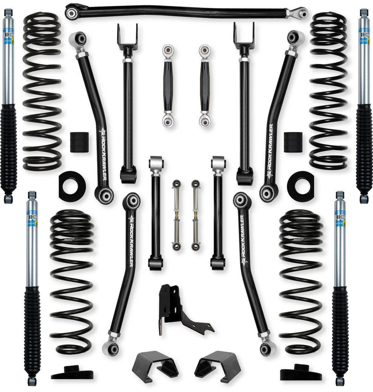 Rock Krawler 3.0" Adventure - X "No Limits" Mid-Arm Suspension System for Jeep Gladiator JT (Diesel Models)