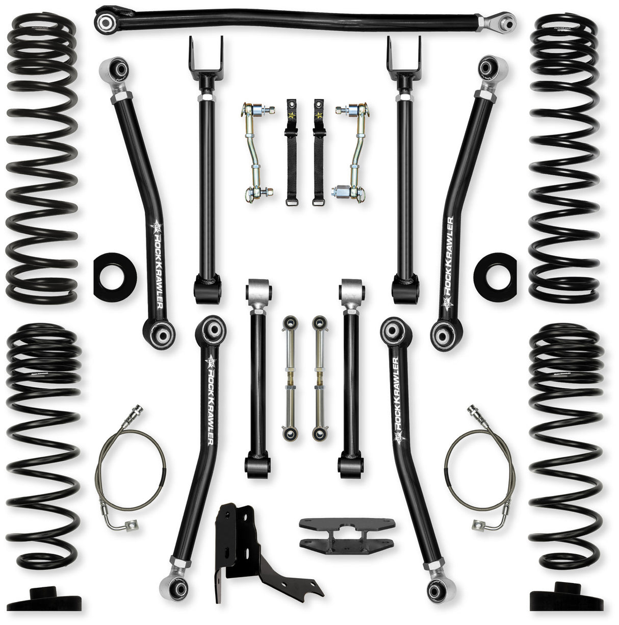 Rock Krawler 4.5" Adventure - X Mid-Arm Suspension System for Jeep Gladiator JT (Gas Models)