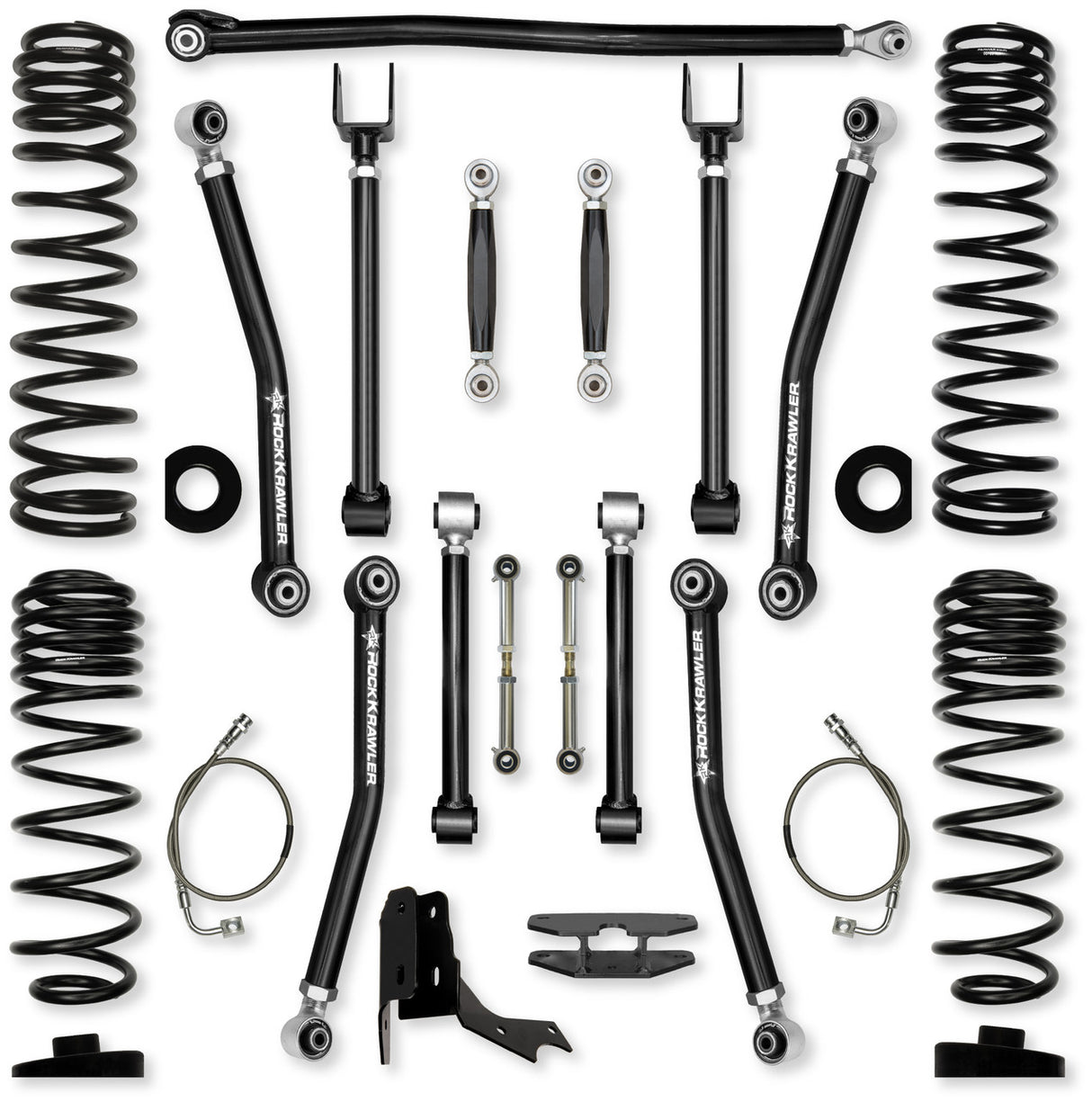 Rock Krawler 4.5" Adventure - X "No Limits" Mid-Arm Suspension System for Jeep Gladiator JT (Gas Models)