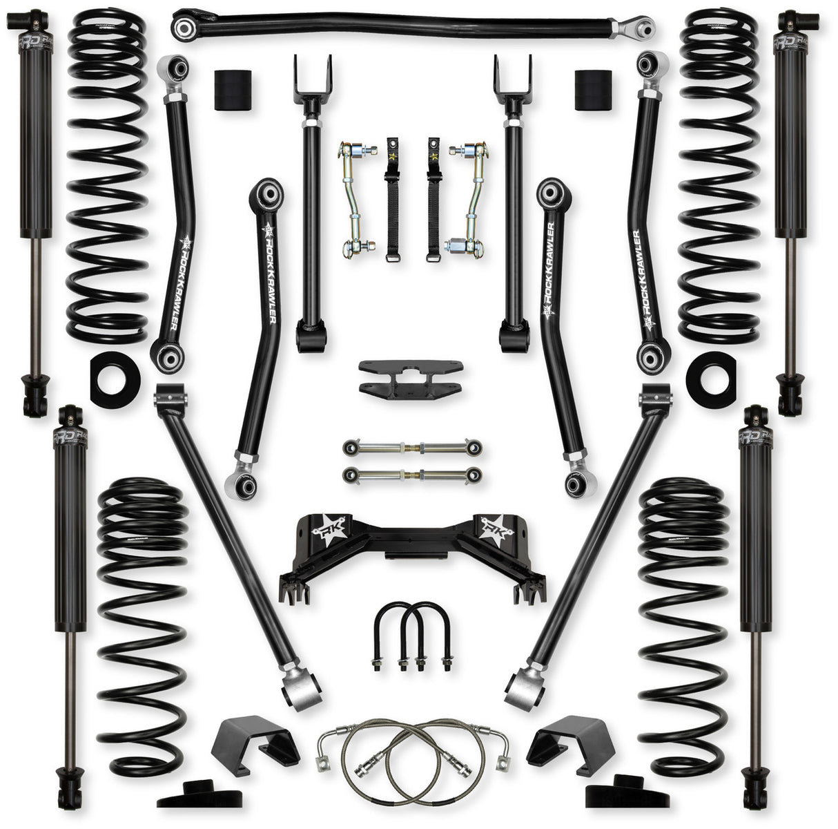 Rock Krawler 4.5" Adventure - X PRO Mid-Arm Suspension System for Jeep Gladiator JT (Gas Models)