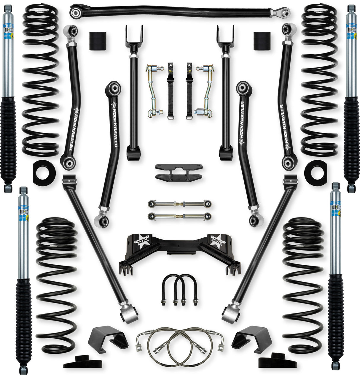 Rock Krawler 4.5" Adventure - X PRO Mid-Arm Suspension System for Jeep Gladiator JT (Gas Models)