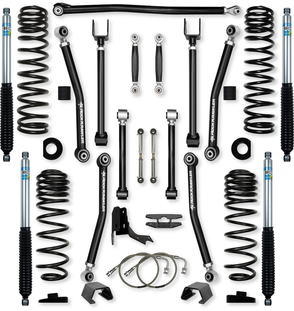 Rock Krawler 4.5" Adventure - X "No Limits" Mid-Arm System for Jeep Gladiator JT (Diesel Models)