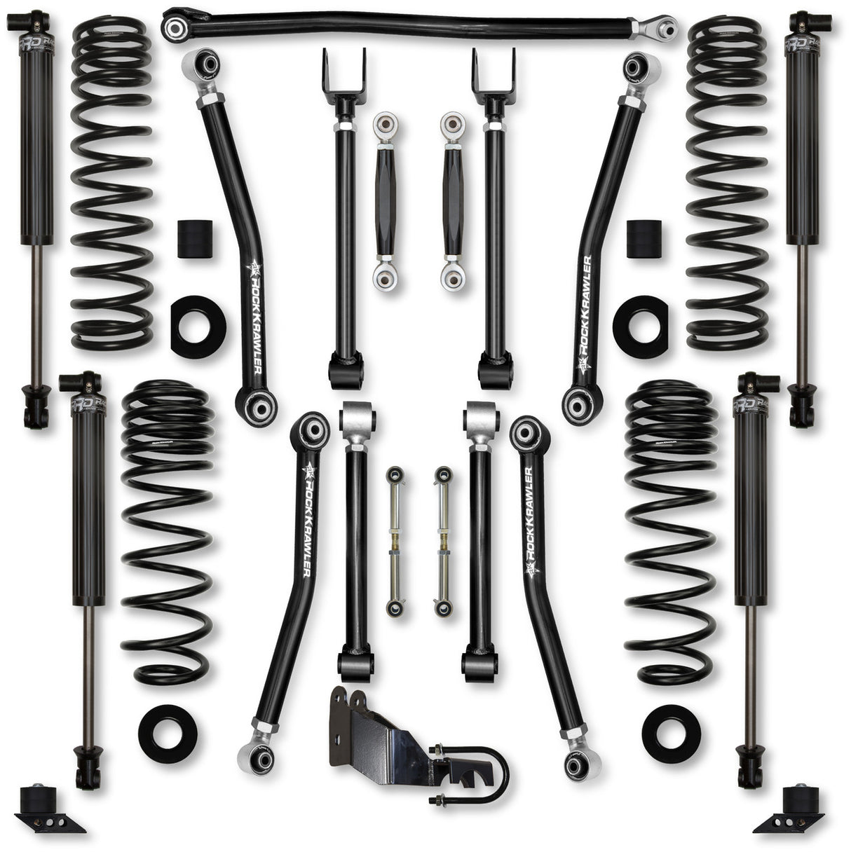 Rock Krawler 2.5" Adventure X "No Limits" Mid-Arm Suspension System for Jeep Wrangler JL (Gas Models)