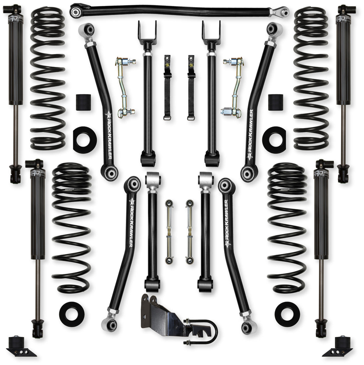 Rock Krawler 2.5" Adventure X Mid-Arm Suspension System for Jeep Wrangler JL (Gas Models)
