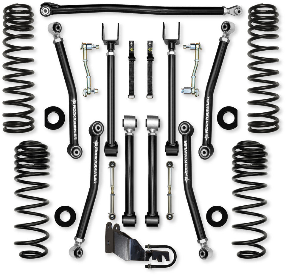 Rock Krawler 2.5" Adventure X Mid-Arm Suspension System for Jeep Wrangler JLU (Gas Models)