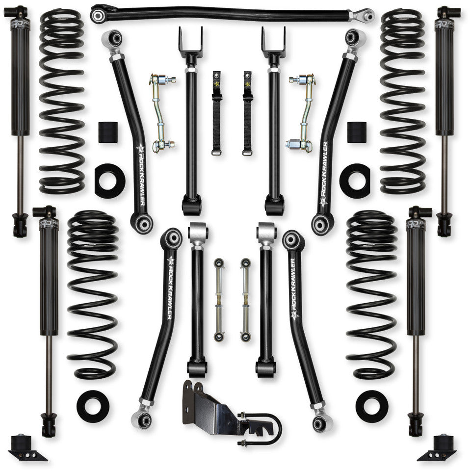Rock Krawler 2.5" Adventure X Mid-Arm Suspension System for Jeep Wrangler JLU (Gas Models)