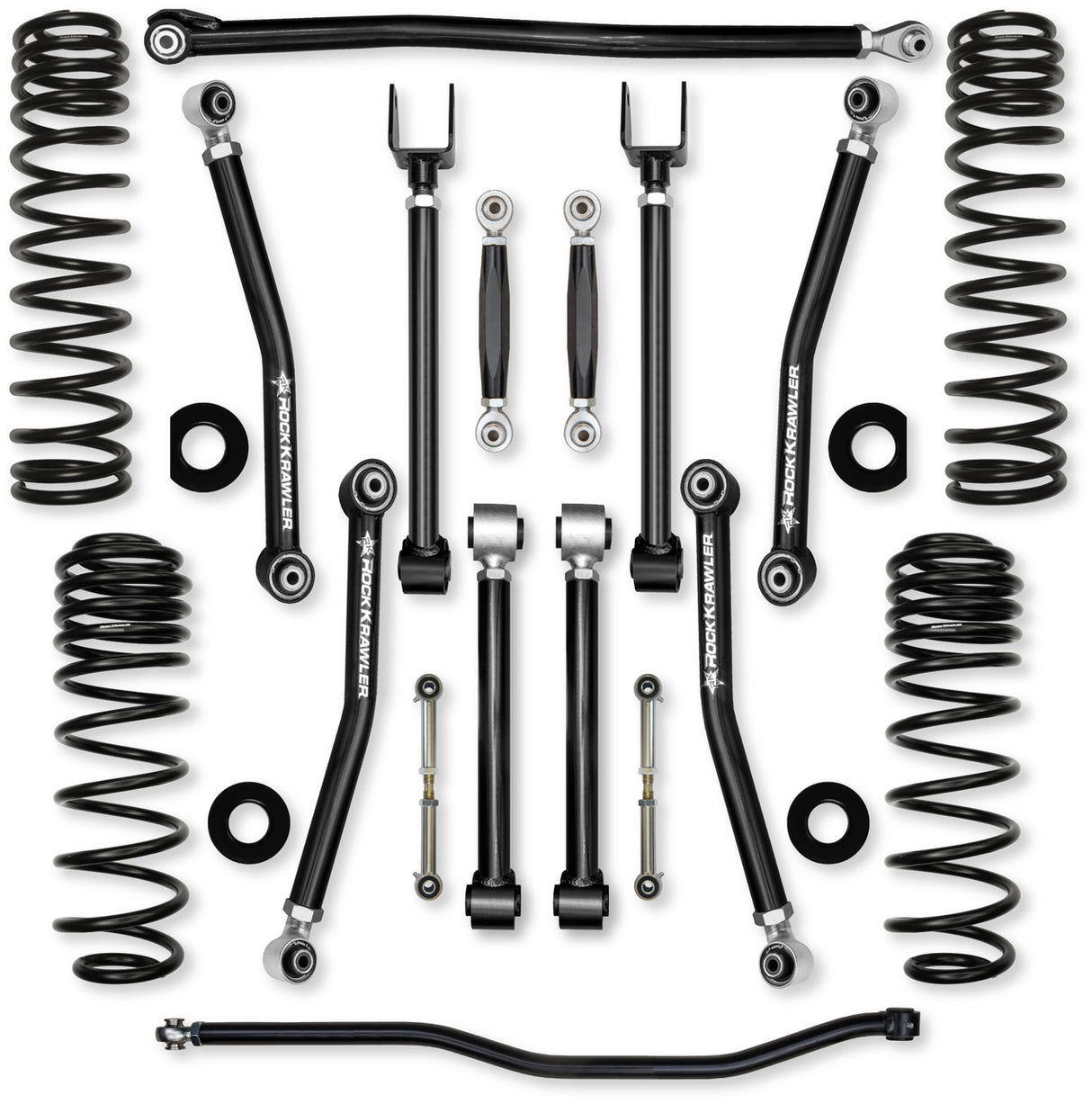 Rock Krawler 2.5" Adventure - X "No Limits" Mid-Arm Suspension System for Jeep Wrangler JLU (392 Models)