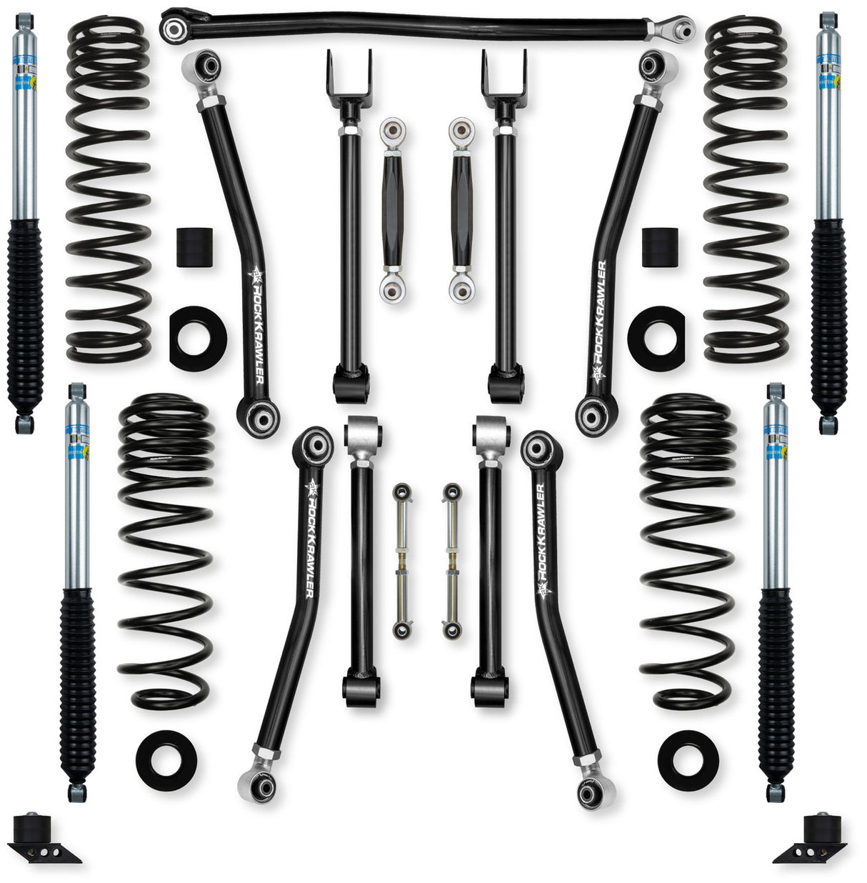 Rock Krawler 2.5" Adventure - X "No Limits" Mid-Arm Suspension System for Jeep Wrangler JLU (392 Models)