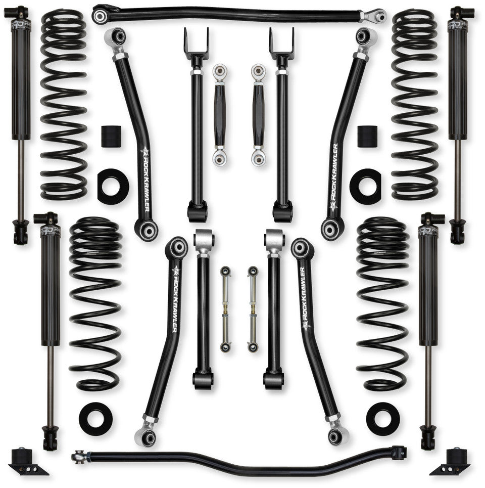 Rock Krawler 2.5" Adventure - X "No Limits" Mid-Arm Suspension System for Jeep Wrangler JLU (392 Models)