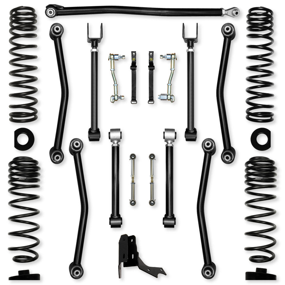 Rock Krawler 3.0" Ultimate Adventure Mid-Arm Suspension System for Jeep Gladiator JT (Gas Models)