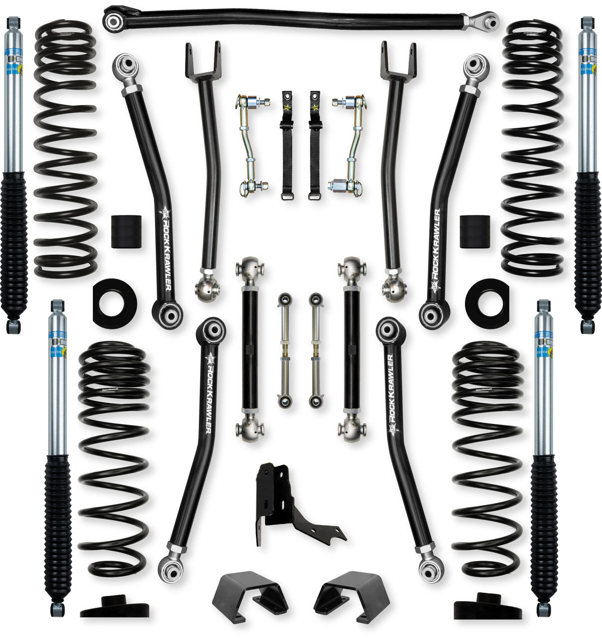 Rock Krawler 3.0" X-Factor Mid-Arm System for Jeep Gladiator JT (Gas Models)