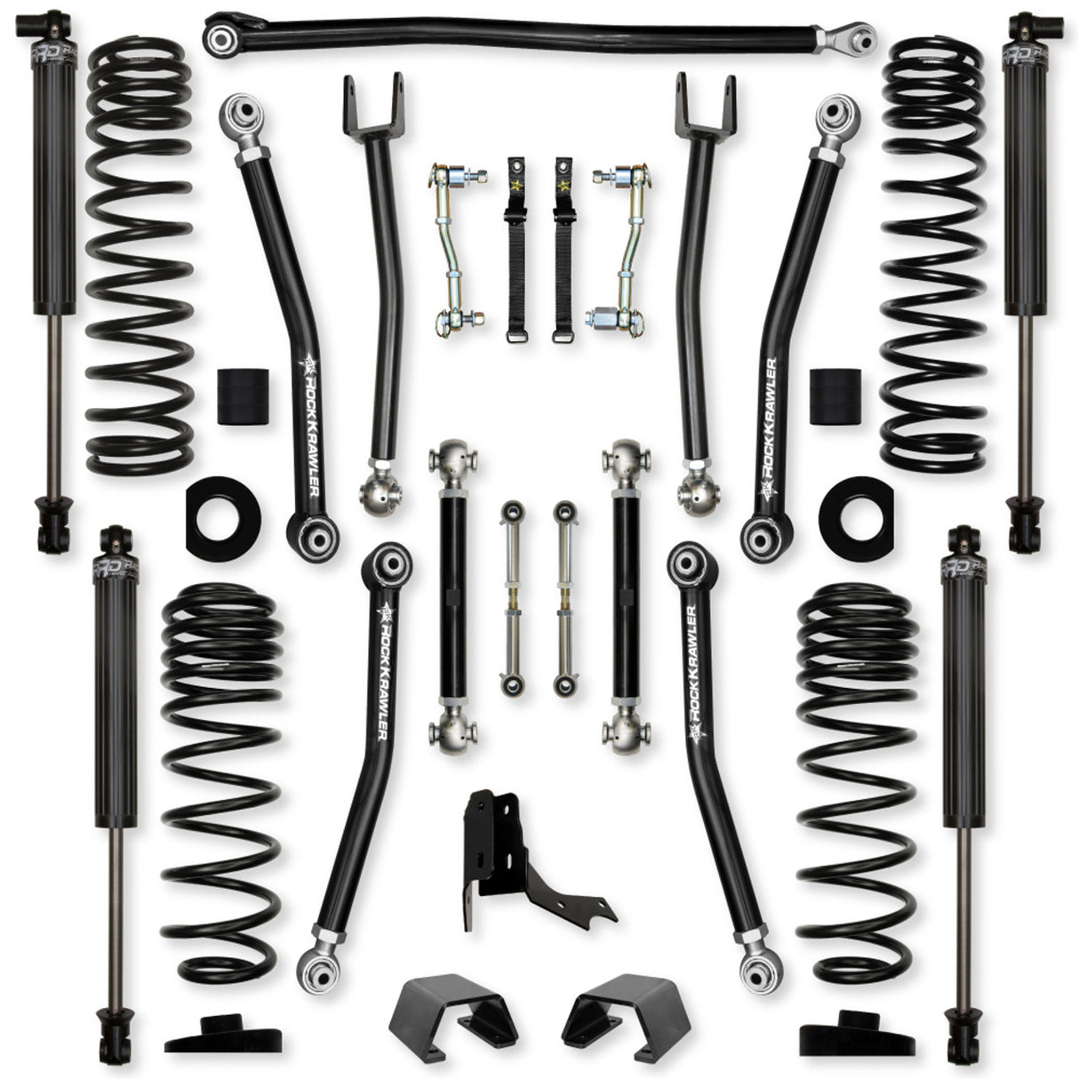 Rock Krawler 3.0" X-Factor Mid-Arm System for Jeep Gladiator JT (Gas Models)
