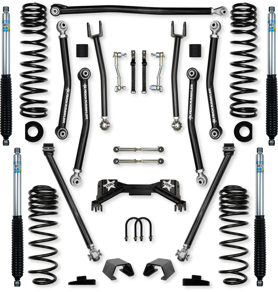 Rock Krawler 3.0" PRO - X Mid-Arm Suspension System for Jeep Gladiator JT (Gas Models)