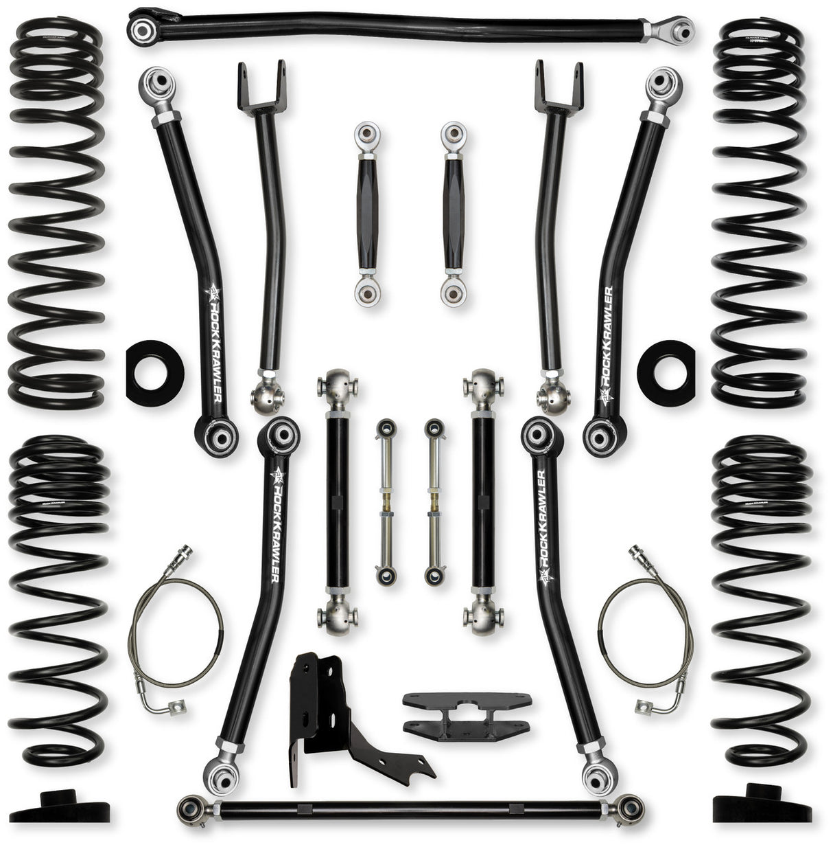 Rock Krawler 4.5" X-Factor "No Limits" Mid-Arm Suspension System for Jeep Gladiator JT (Gas Models)