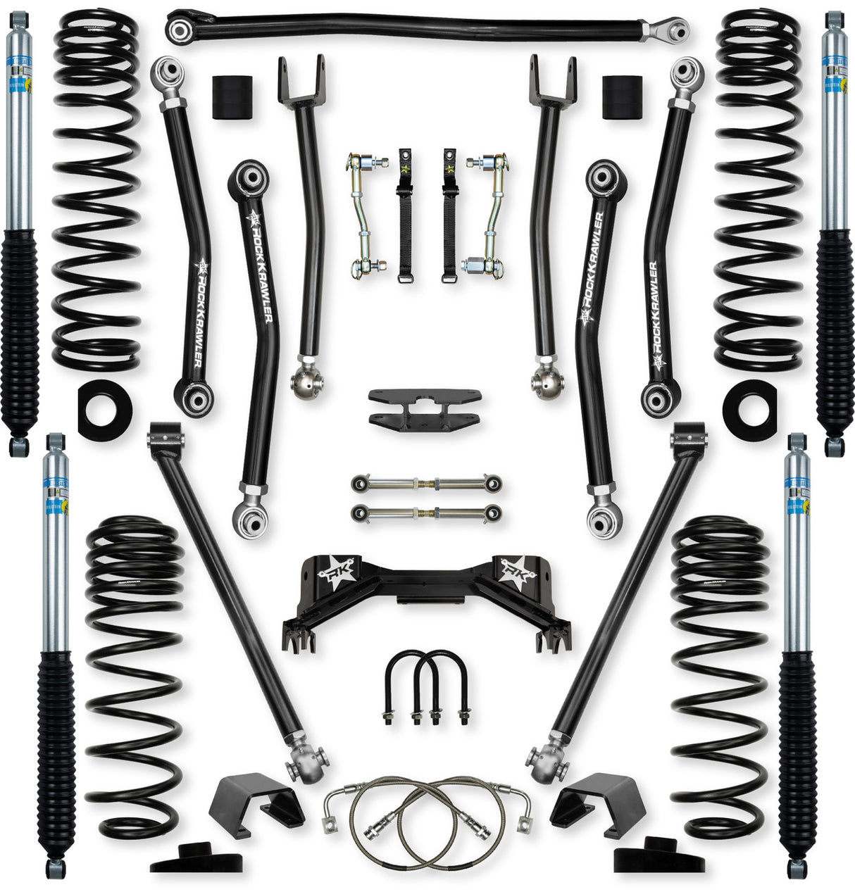 Rock Krawler 4.5" PRO - X Mid-Arm Suspension System for Jeep Gladiator JT (Gas Models)