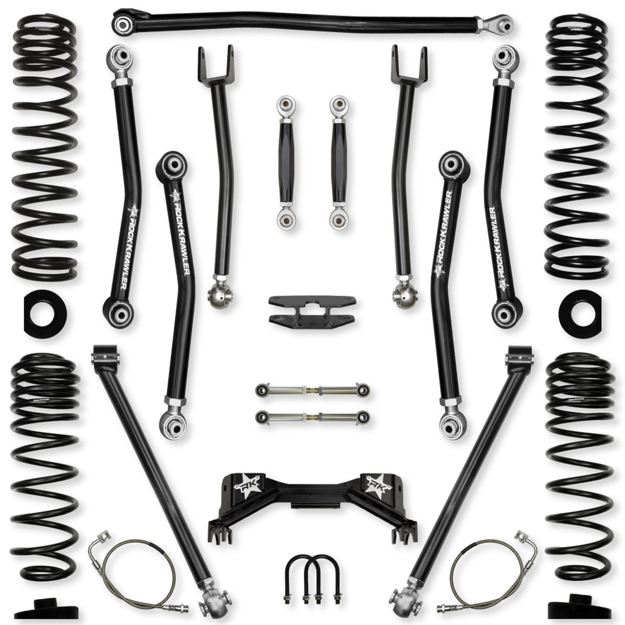 Rock Krawler 4.5" PRO - X "No-Limits" Mid-Arm Suspension System for Jeep Gladiator JT (Gas Models)
