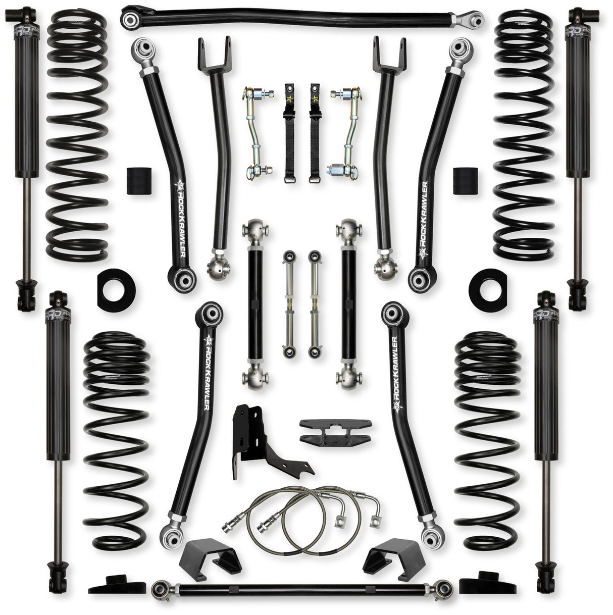 Rock Krawler 4.5" X-Factor Mid-Arm Suspension System for Jeep Gladiator JT (Diesel Models)