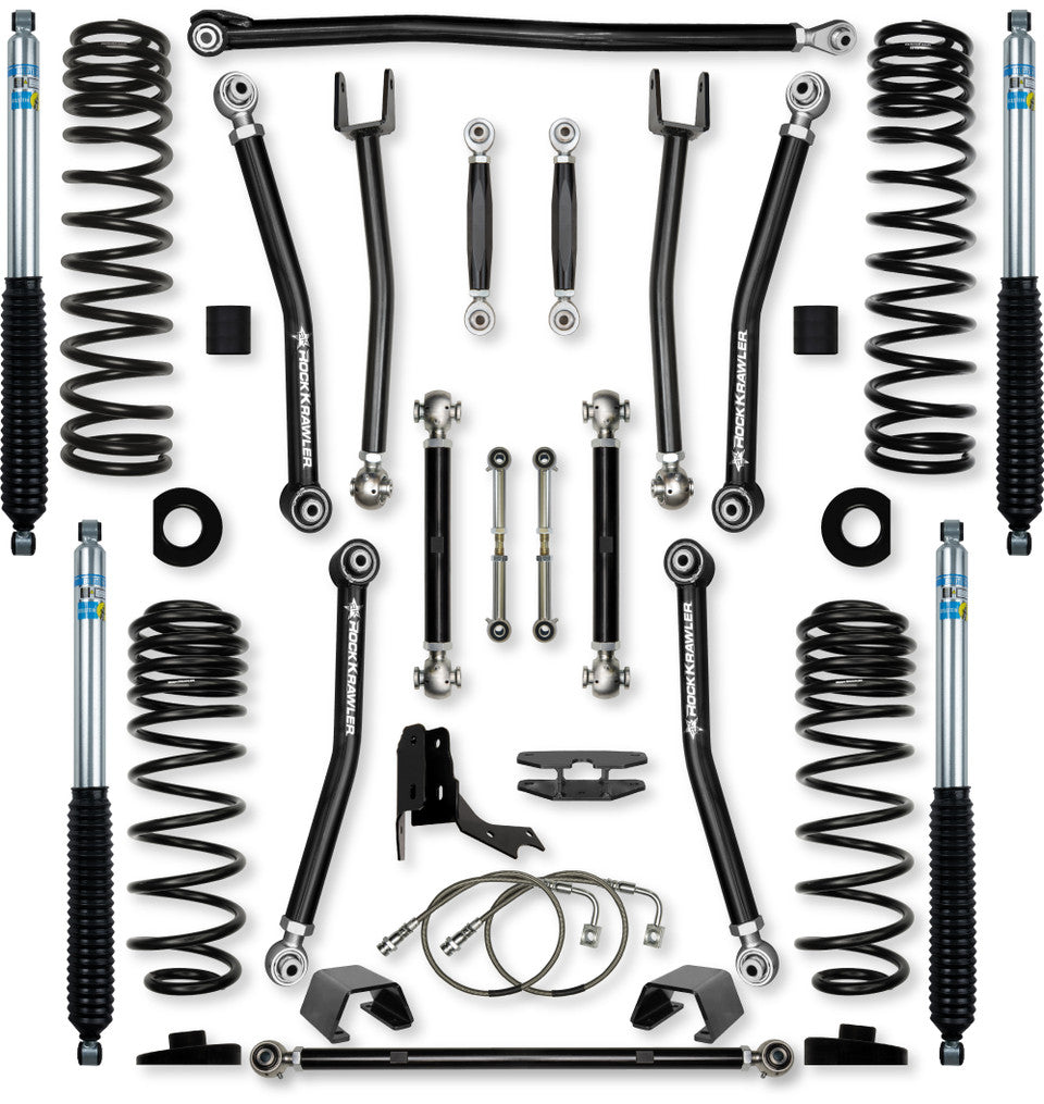 Rock Krawler 4.5" X-Factor Mid-Arm Suspension System for Jeep Gladiator JT (Diesel Models)
