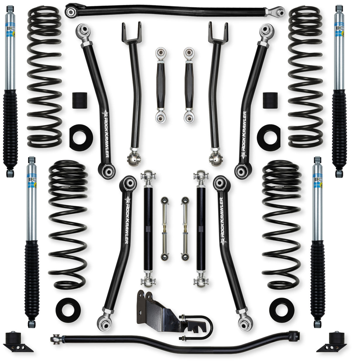 Rock Krawler 2.5" X-Factor "No Limits" Mid-Arm Suspension System for Jeep Wrangler JL (Gas Models)