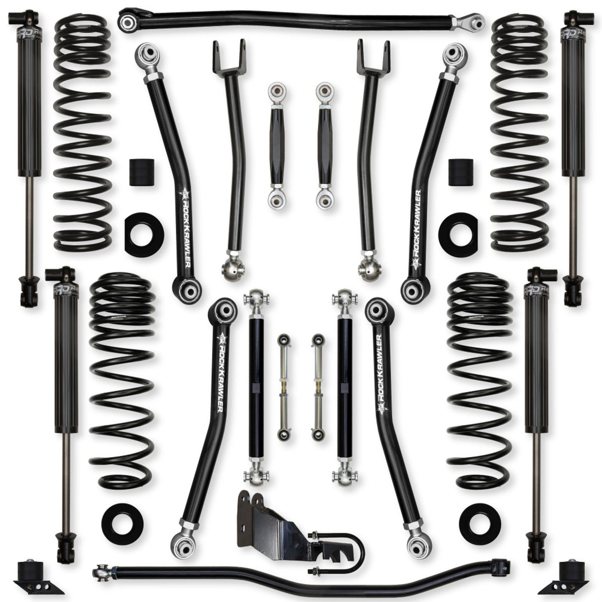 Rock Krawler 2.5" X-Factor "No Limits" Mid-Arm Suspension System for Jeep Wrangler JL (Gas Models)
