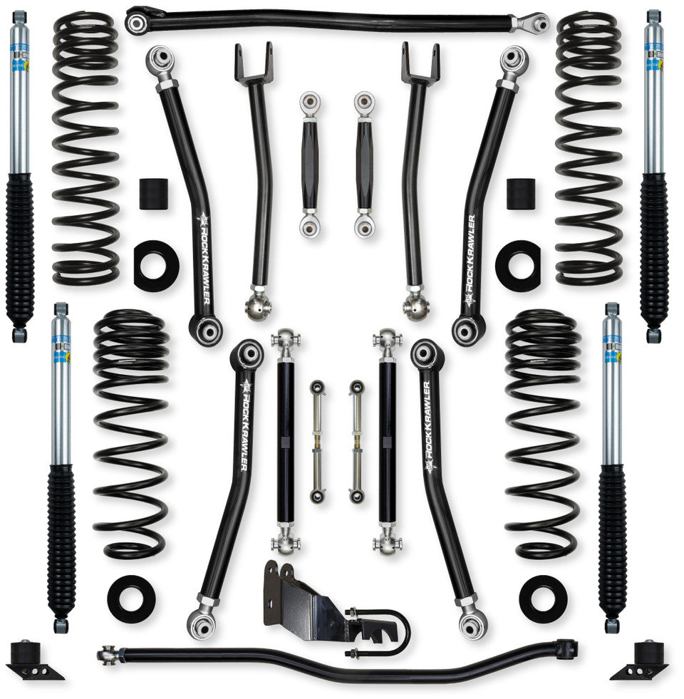 Rock Krawler 2.5" X-Factor "No Limits" Mid-Arm Suspension System for Jeep Wrangler JLU (Diesel Models)