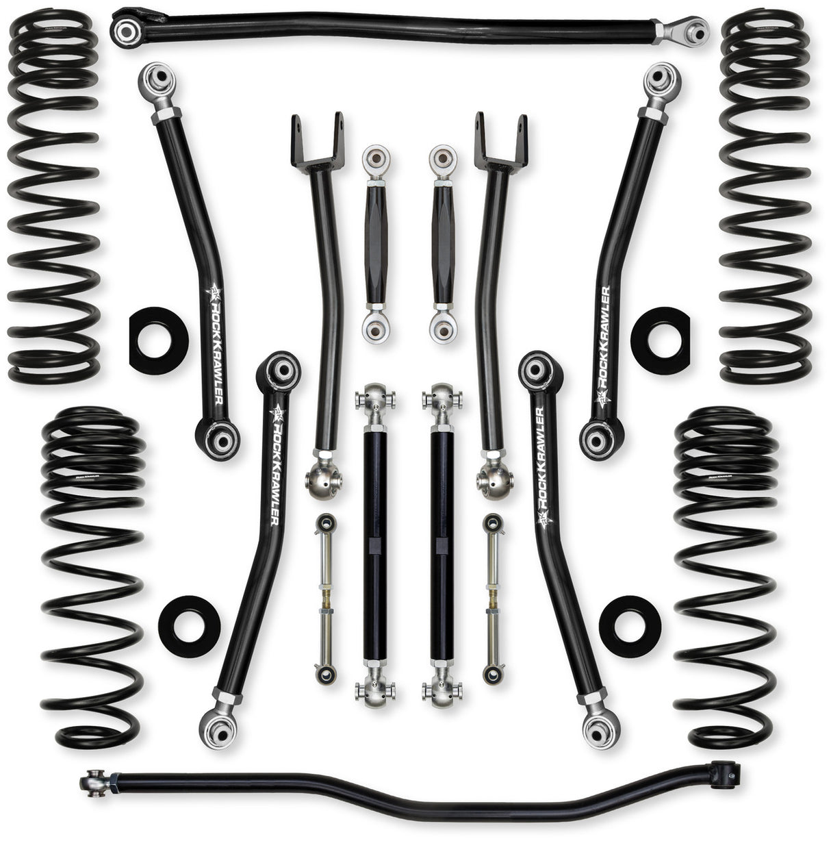 Rock Krawler 2.5" X-Factor "No Limits" Mid-Arm Suspension System for Jeep Wrangler JLU (392 Models)