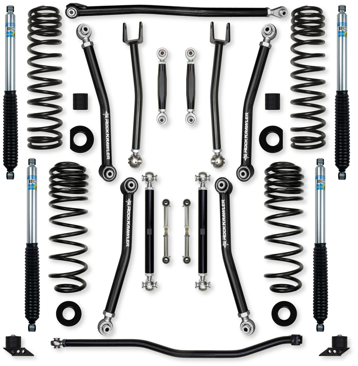 Rock Krawler 2.5" X-Factor "No Limits" Mid-Arm Suspension System for Jeep Wrangler JLU (392 Models)
