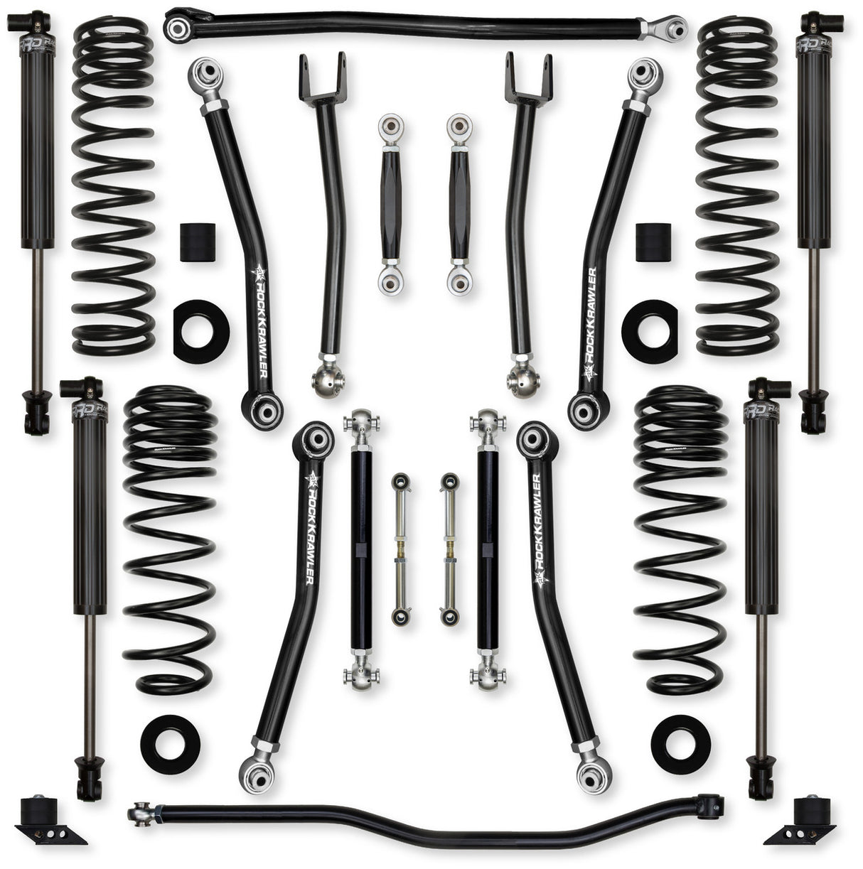 Rock Krawler 2.5" X-Factor "No Limits" Mid-Arm Suspension System for Jeep Wrangler JLU (392 Models)