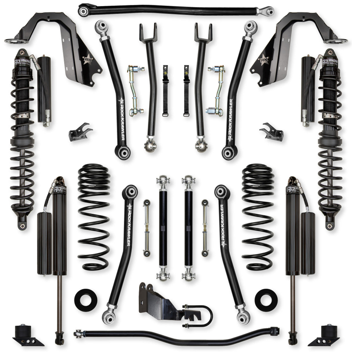 Rock Krawler 3.5" X - FACTOR "No Limits" Mid-Arm Suspension System for Jeep Wrangler JL (Gas Models)