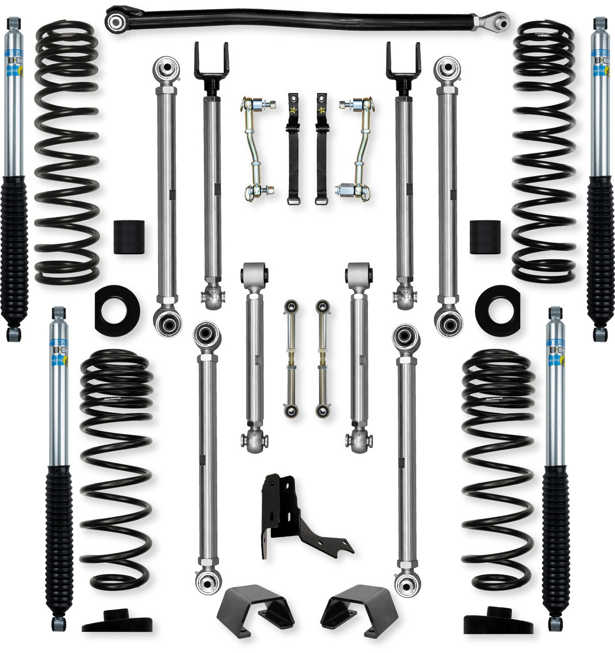 Rock Krawler 3.0" X-Factor PRO Mid-Arm Suspension System for Jeep Gladiator JT (Gas Models)