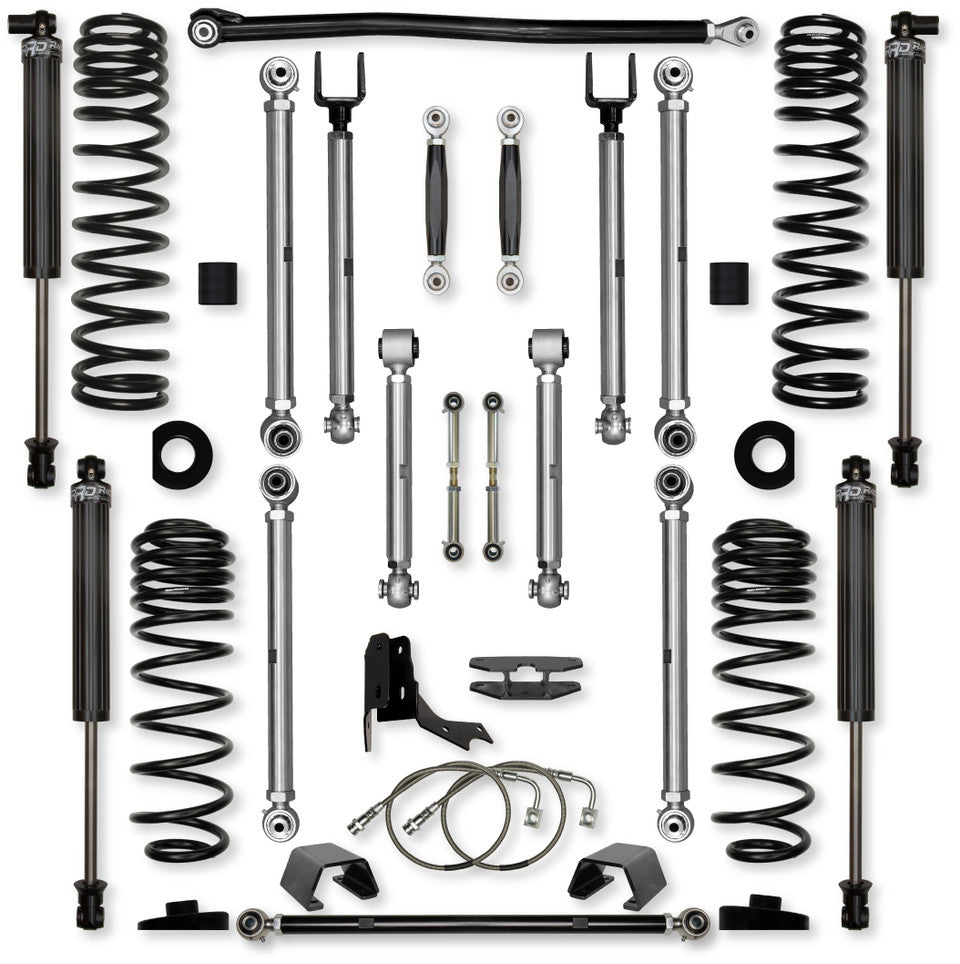 Rock Krawler 4.5" X-Factor PRO "No Limits" Mid-Arm Suspension System for Jeep Gladiator JT (Gas Models)