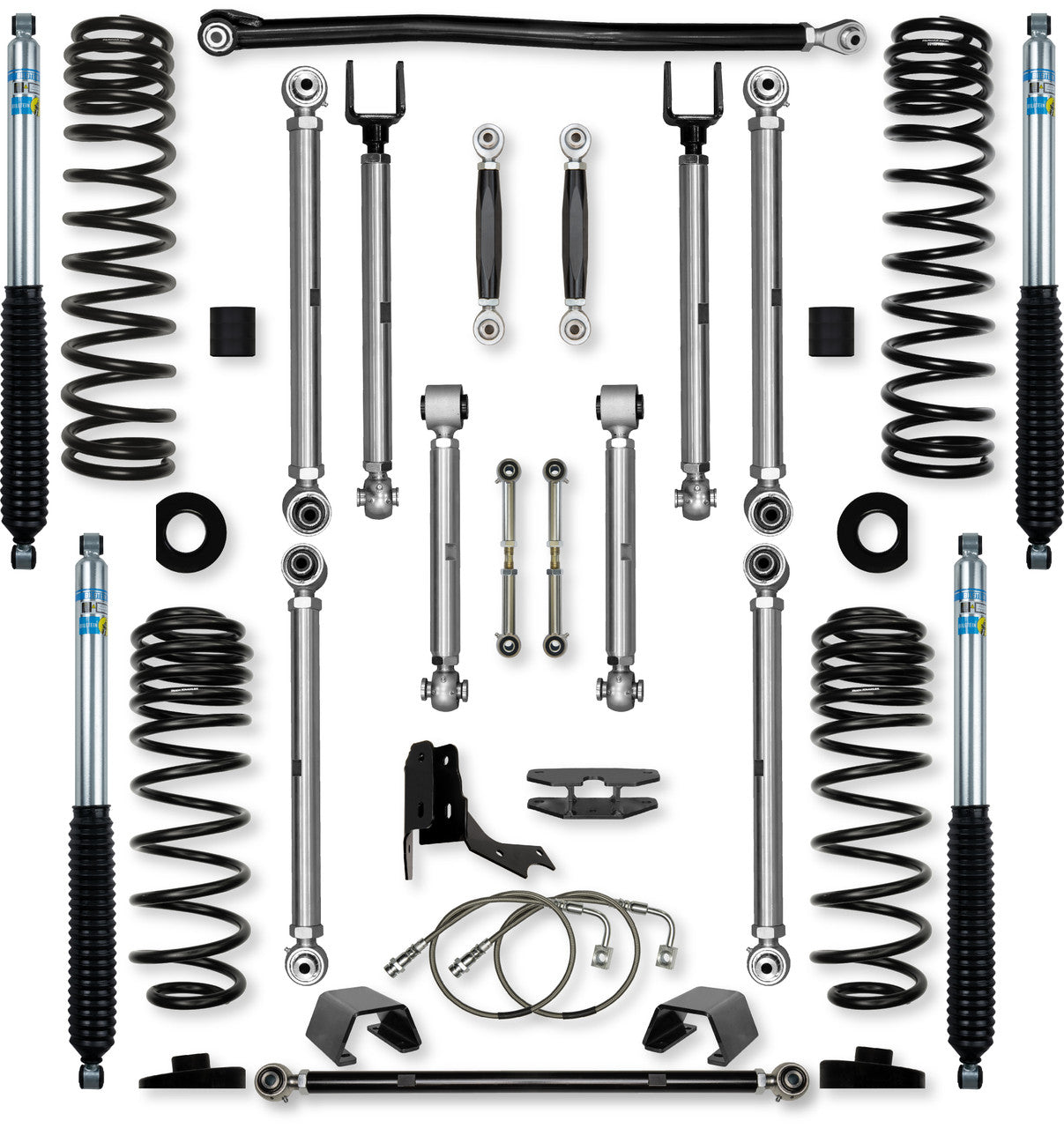 Rock Krawler 4.5" X-Factor PRO "No Limits" Mid-Arm Suspension System for Jeep Gladiator JT (Gas Models)