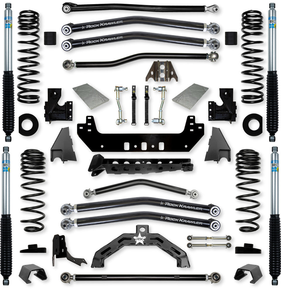 Rock Krawler 3.0" X-Factor X2 Long-Arm Suspension System for Jeep Gladiator JT (Gas Models)