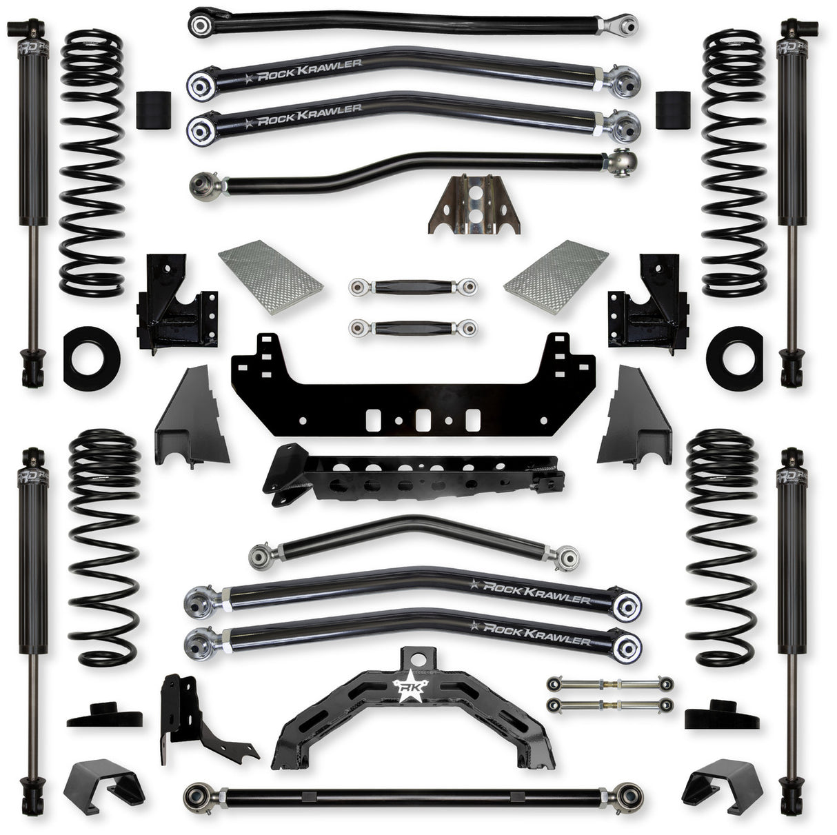 Rock Krawler 3.0" X-Factor X2 "No Limits" Long-Arm Suspension System for Jeep Gladiator JT (Gas Models)