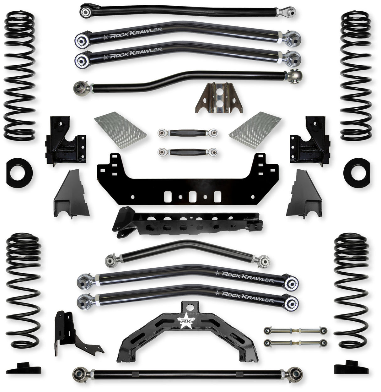 Rock Krawler 3.0" X-Factor X2 "No-Limits" Long-Arm Suspension System for Jeep Gladiator JT (Diesel Models)