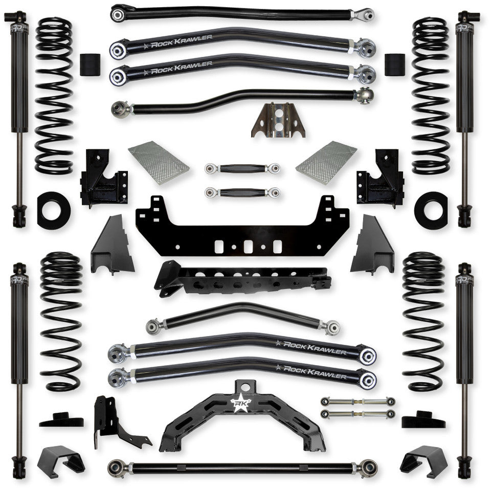 Rock Krawler 3.0" X-Factor X2 "No-Limits" Long-Arm Suspension System for Jeep Gladiator JT (Diesel Models)