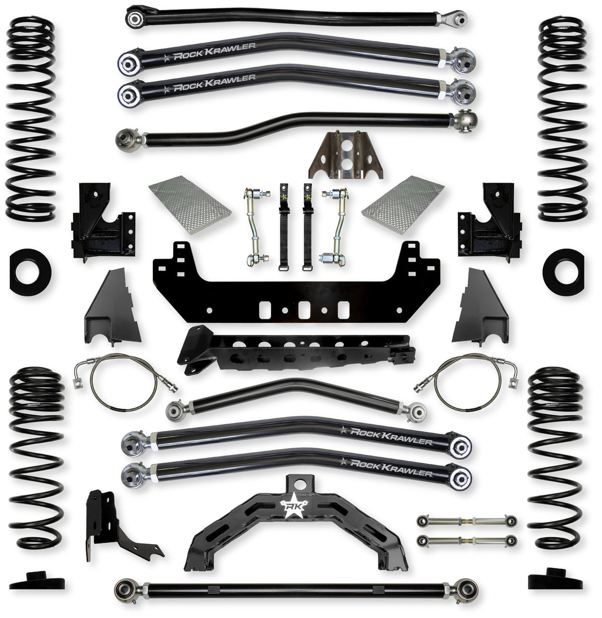 Rock Krawler 4.5" X-Factor X2 Long-Arm Suspension System for Jeep Gladiator JT (Diesel Models)