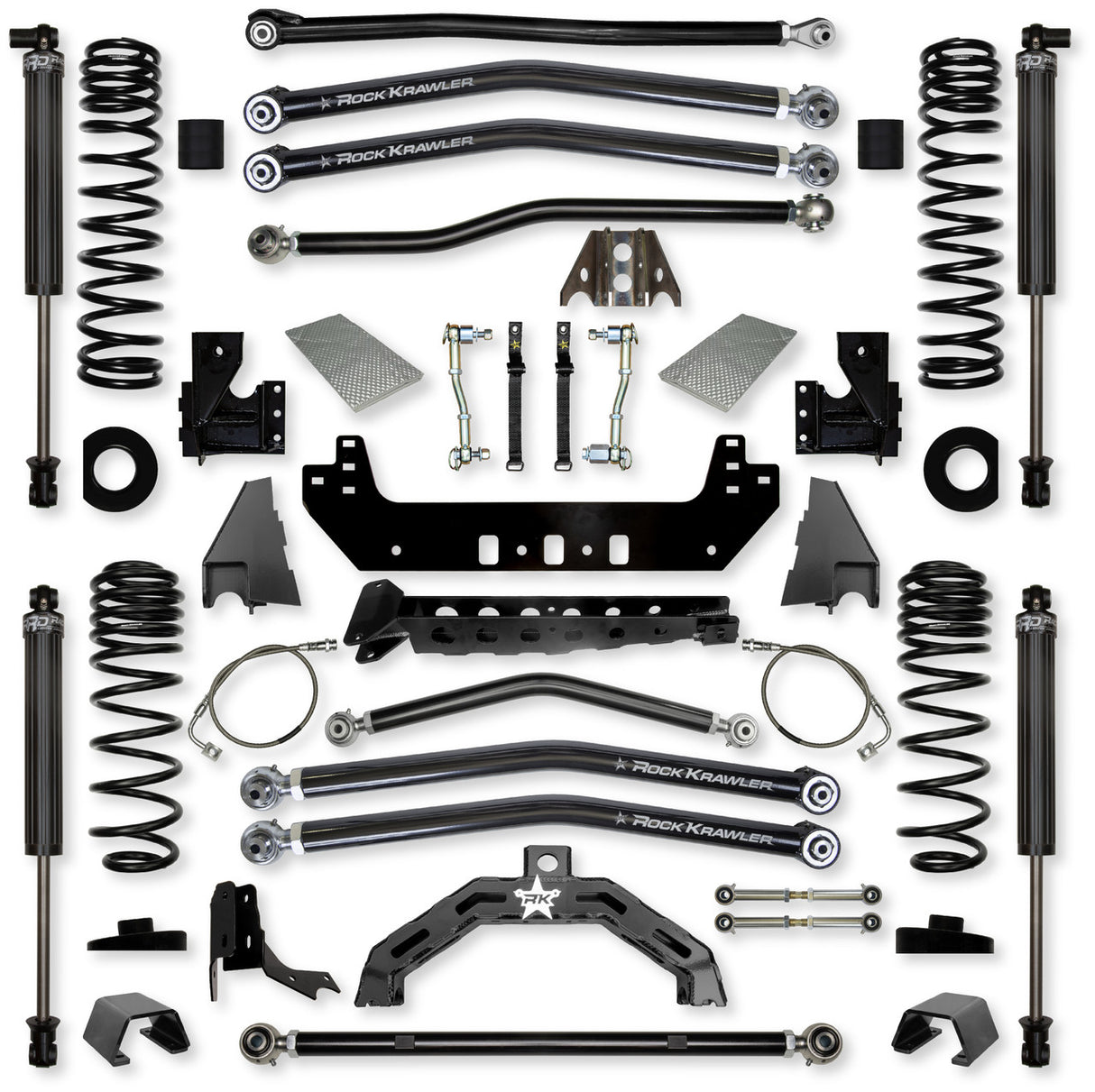 Rock Krawler 4.5" X-Factor X2 Long-Arm Suspension System for Jeep Gladiator JT (Diesel Models)